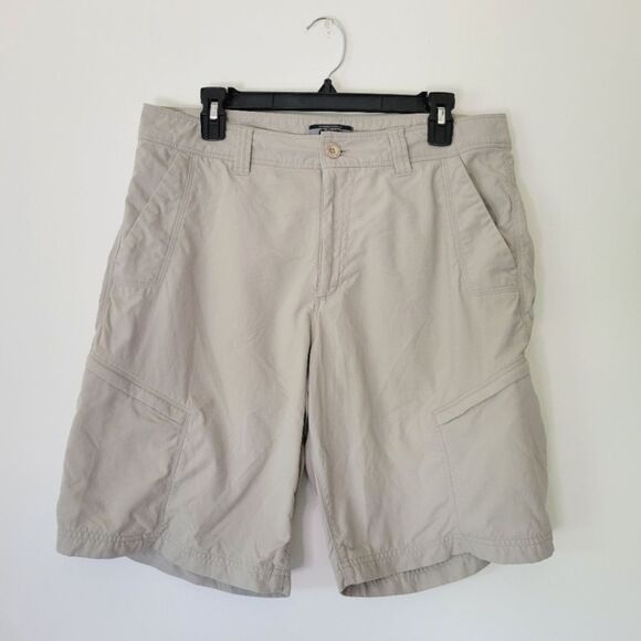 Gander Mountain Guide Series Men's Gray/Khaki Cargo Shorts Hiking Fishing 34 - Picture 1 of 10